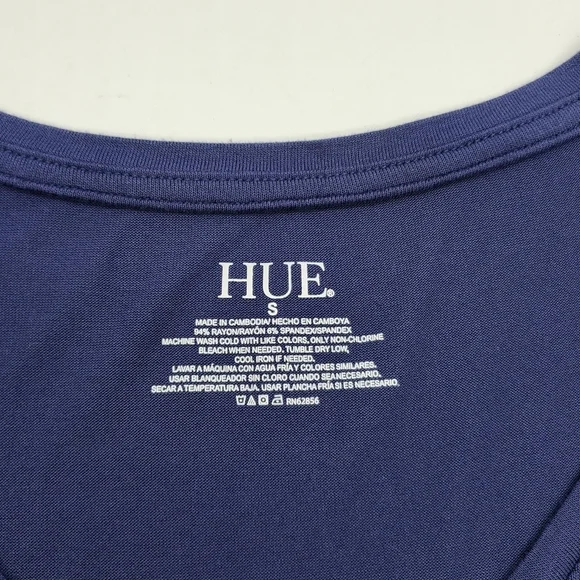 Hue navy blue short sleeve top - Picture 3 of 3